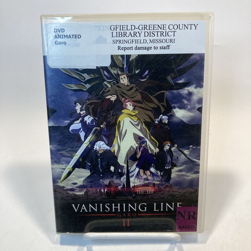 Garo: Vanishing Line Part 2- Manga DVD 12 Episodes Ex-Library Rental TESTED